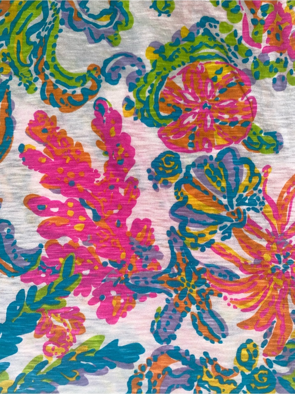 Lilly Pulitzer Multicolor Floral Halter Tank - White Base - Picture 3 of 6